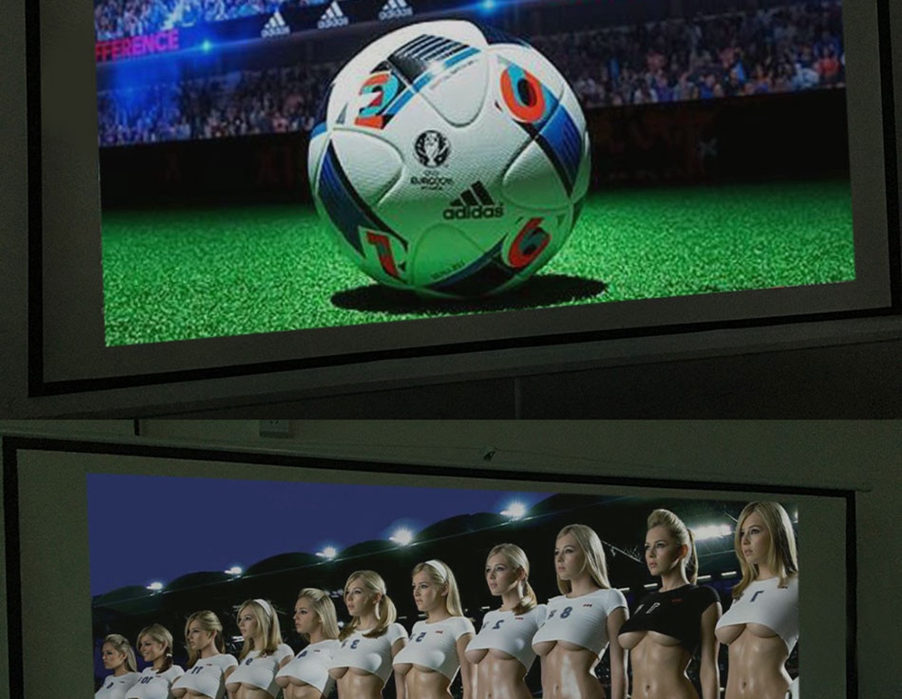 LED-96+WIFI 5.8-inch Screen Projector LCD Screen + LED light - White