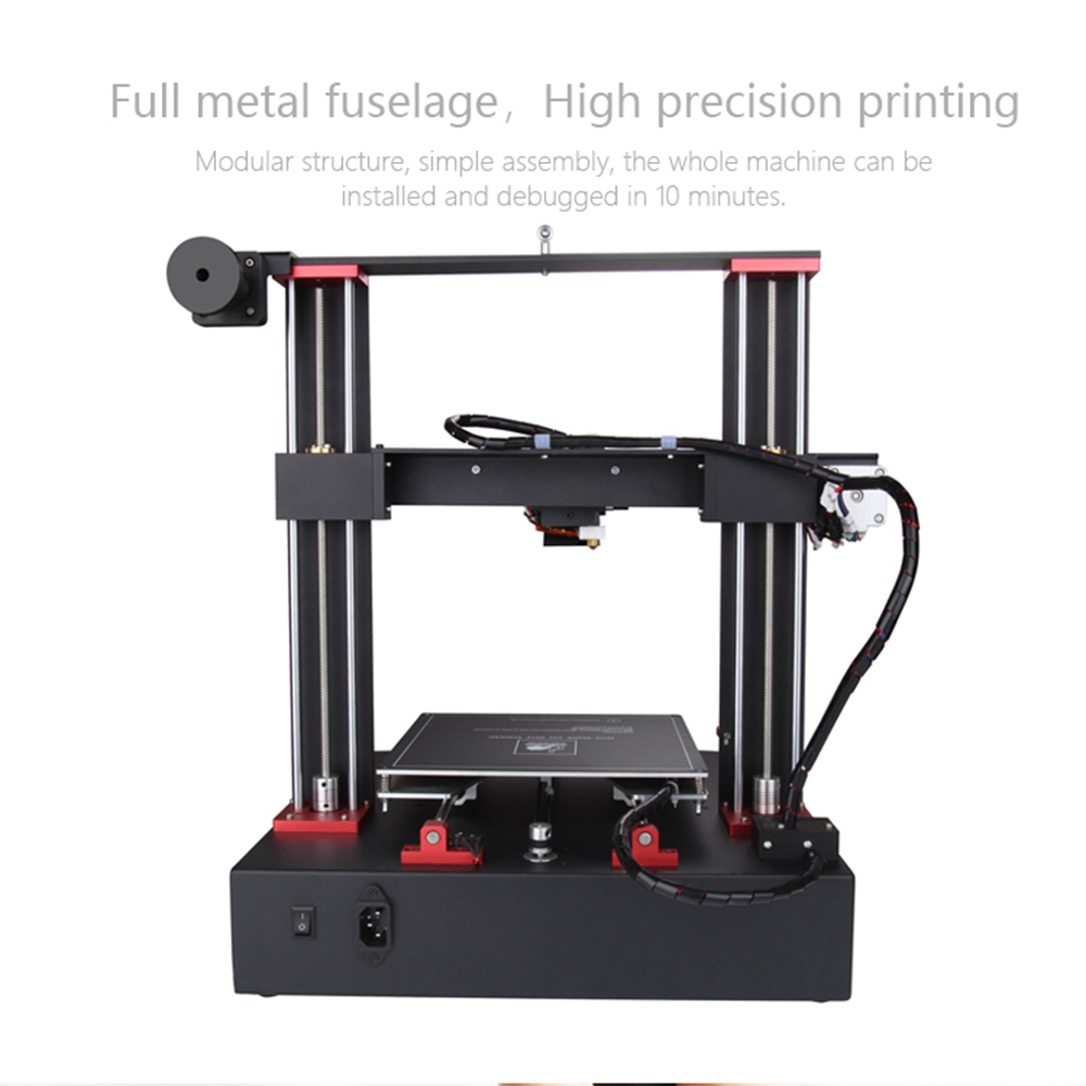 SUNKIN D220 Cloud-based DIY FDM 3D Printer 220*220*250mm - Black US Plug