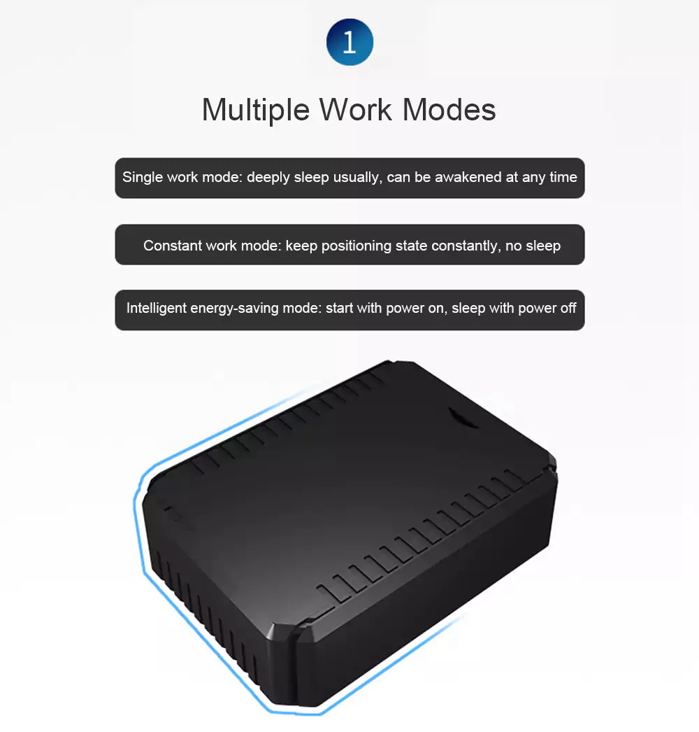 K6 Mini Vehicle Magnetic Anti-theft Locator GPS Positioner Electronic Fence Real-time Positioning Tamper Alarm - Black