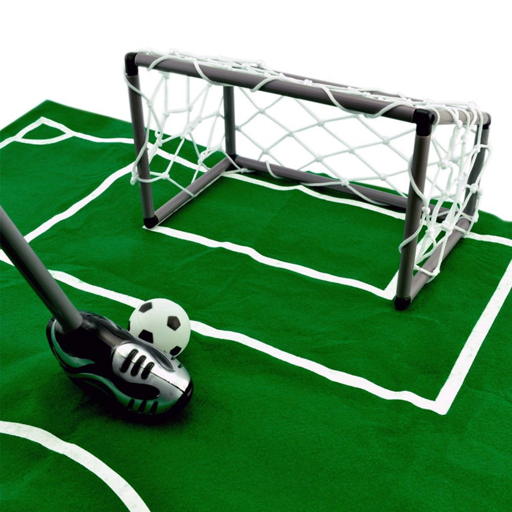 Novelty Bathroom Toilet Mini Football Goal Net Kit