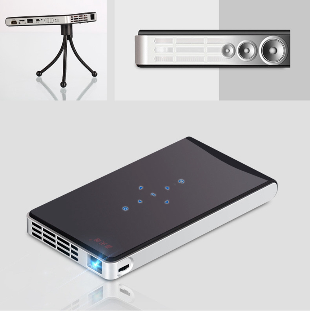 DLP100WM Handheld Micro Projector Android 4.4 2000mAH 3D Black