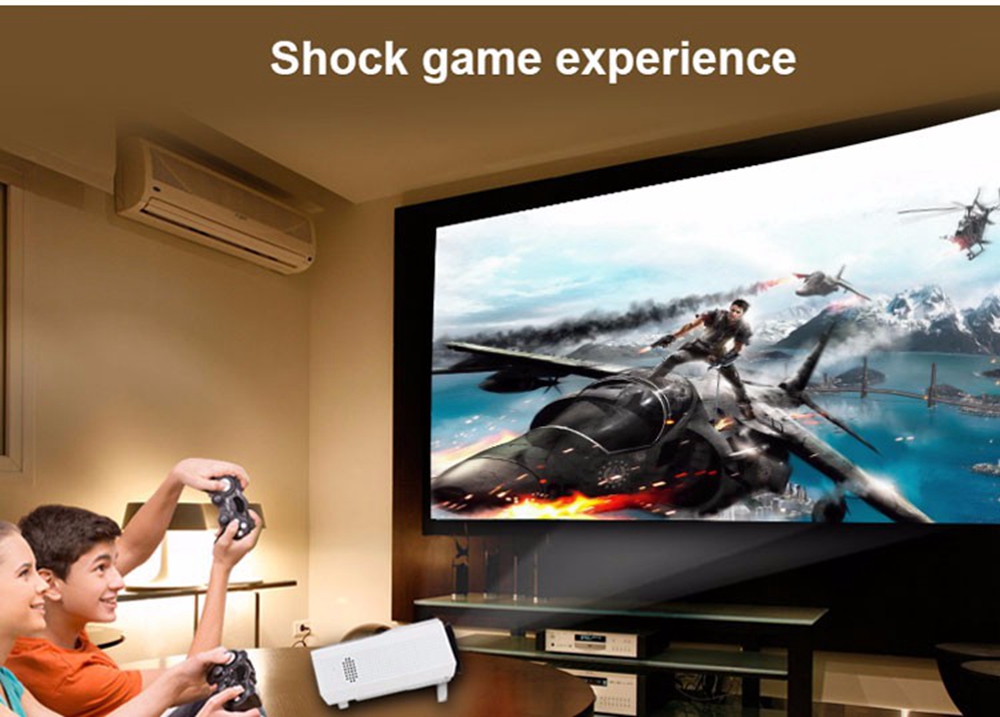 LED-86+ 5.8-inch Screen Projector LCD Screen + LED light - White