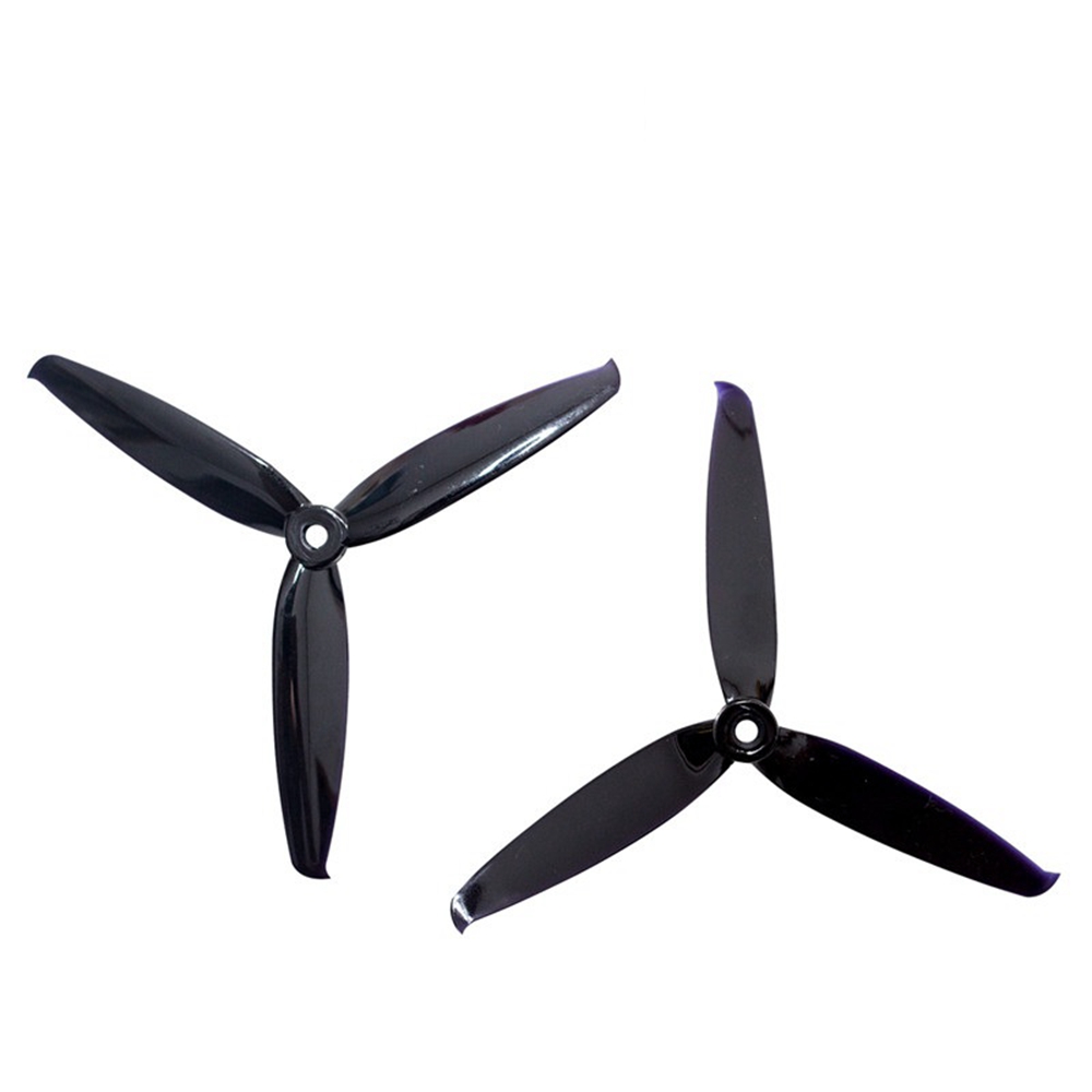 Gemfan Flash 6042 6 X 4.2 3-Blade 5mm Mounting Hole CW CCW Propeller 4PCS - Black