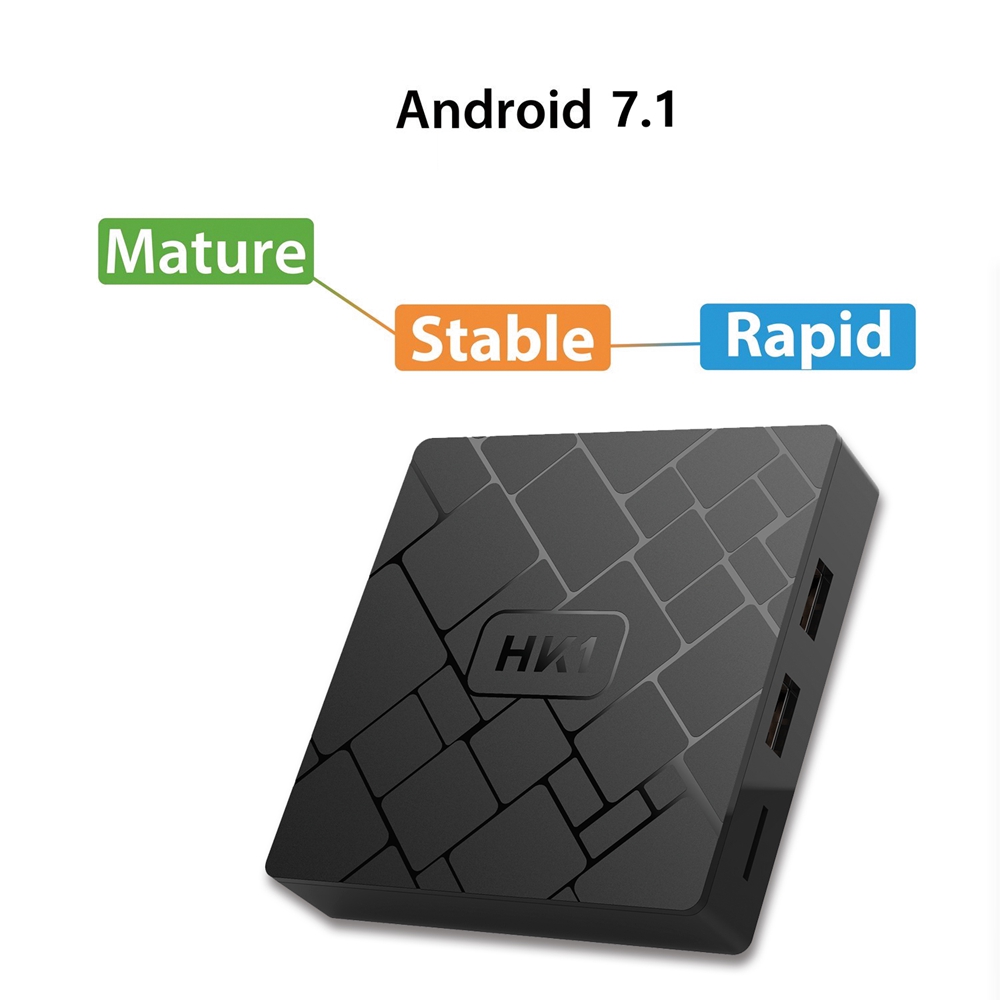 Android7.1 Smart TV Box Amlogic S905W Quad Core H.265 HDR 2GB/16GB WiFi LAN I7R1 