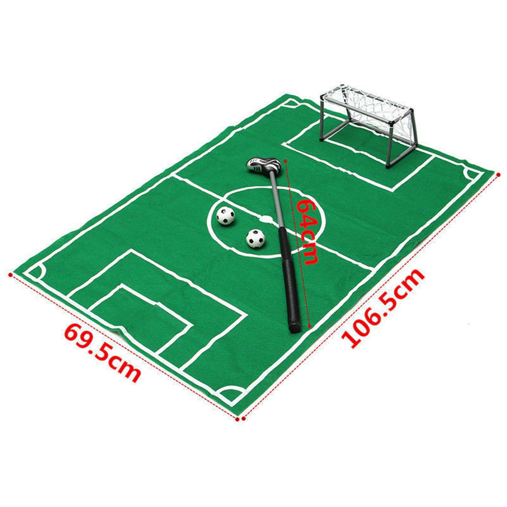 Novelty Bathroom Toilet Mini Football Goal Net Kit Trainer Funny Game Gift Toy - SPRING GREEN