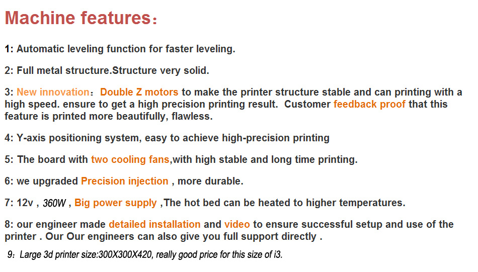 [HK Stock] FLSUN 3D Printer Plus i3 DIY Kit Auto leveling 3D Printing Size 300X300X420 Heated Bed Full Gifts