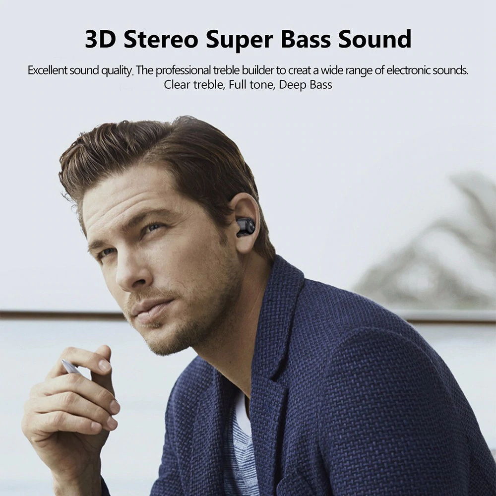 Awei T8 TWS Sport Bluetooth Earphone Black
