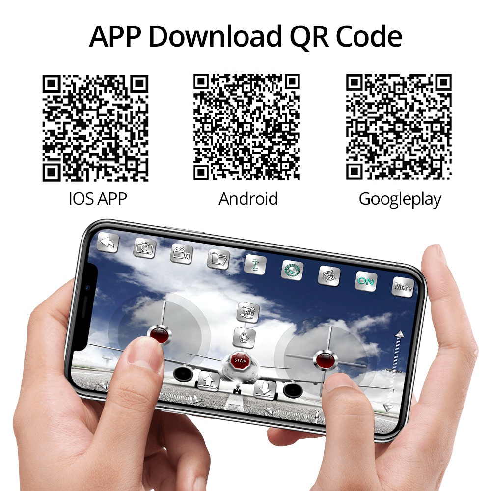 REDPAWZ R020 BLAST RC Quadcopter WIFI FPV 8520 Brushed Motor with HD 720P Wide-angle Camera Altitude Hold RTF - Blue