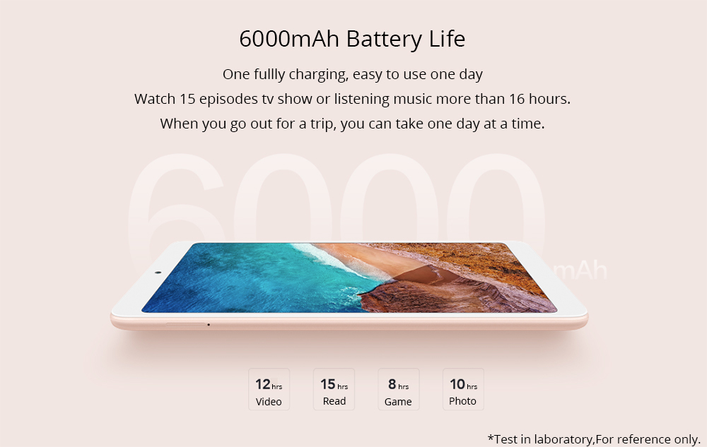 Xiaomi Mi Pad 4 WiFi Tablet PC MIUI 9 Qualcomm Snapdragon 660 Octa Core 8" 1920*1200 3GB DDR4 32GB eMMC - Gold