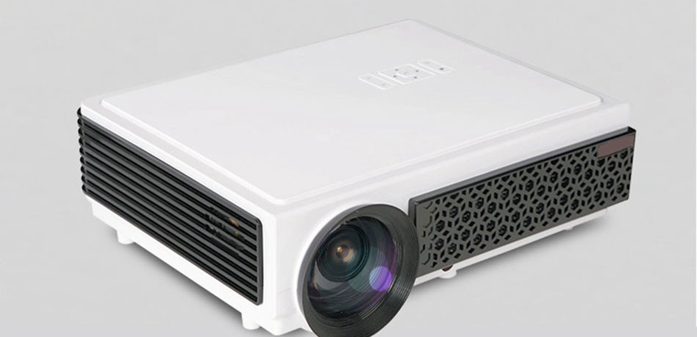 LED-96+WIFI 5.8-inch Screen Projector LCD Screen + LED light - White
