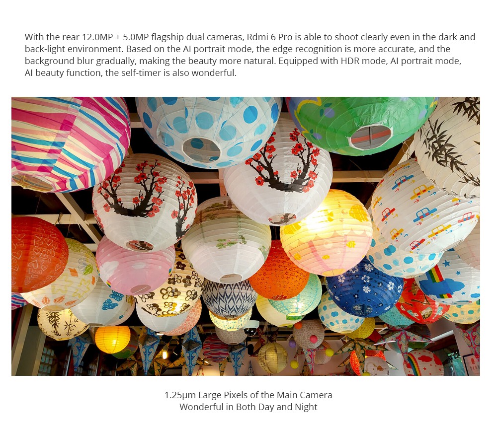 Xiaomi Redmi 6 Pro 5.84 Inch 4G LTE Smartphone Snapdragon 625 4GB 64GB 12.0MP+5.0MP Dual Rear Cameras MIUI 9 4000mAh Touch ID 19:9 FHD+ Screen - Red