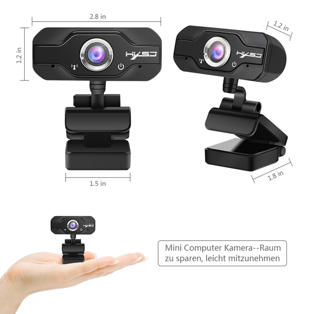 Hxsj S60 1080p Hd Webcam Usb Widescreen Microphone 2 Million Pixels