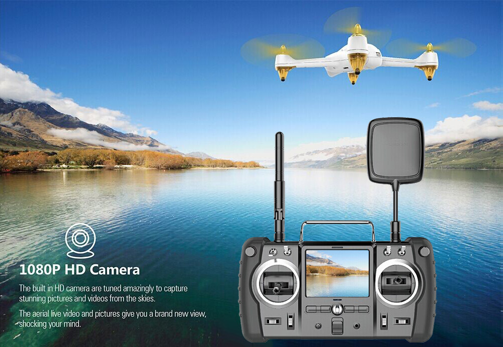 [HK Stock]Hubsan H501S High Edition 5.8G FPV Brushless With 1080P HD Camera GPS RC Quadcopter RTF - Black