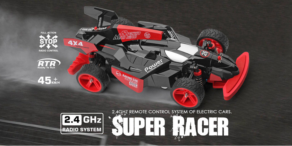 WLtoys 184012 1:18 2.4G 4WD Brushed High Speed Racing RC Car RTR