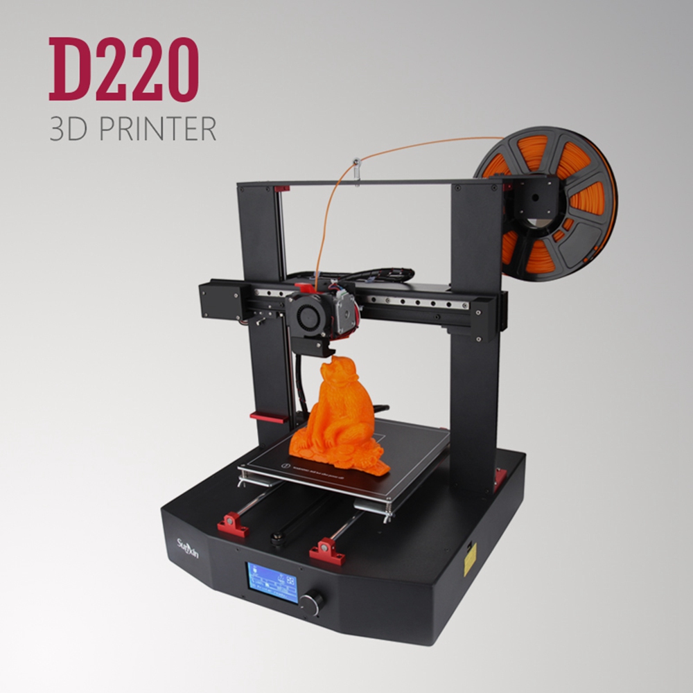 SUNKIN D220 Cloud-based DIY FDM 3D Printer 220*220*250mm - Black US Plug