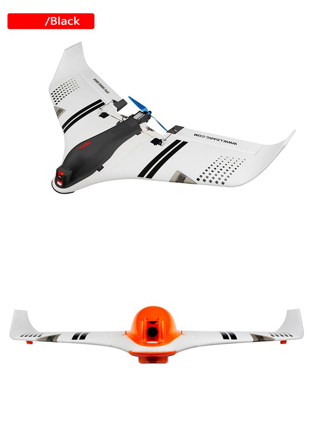 Kingkong/LDARC FPV WING 800X RC Airplane 768mm Wingspan EPO PNP Version - Orange