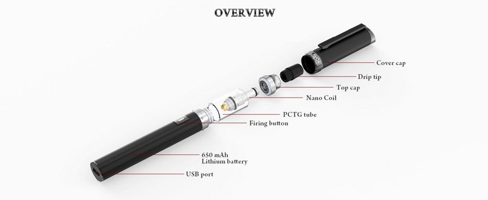 Electronic Cigarette Digiflavor Upen Starter Kit 1.5ml 650mAh -Red