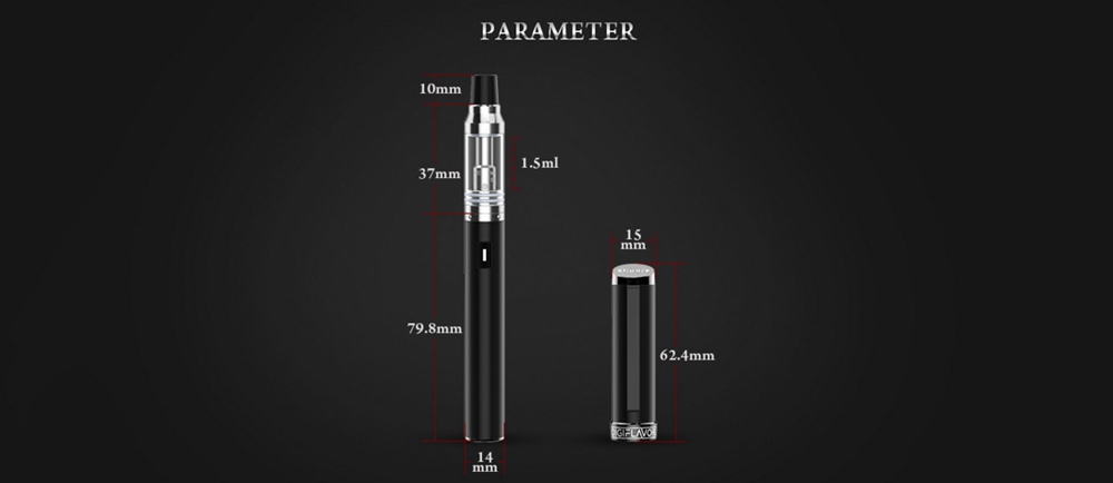 Electronic Cigarette Digiflavor Upen Starter Kit 1.5ml 650mAh -Red