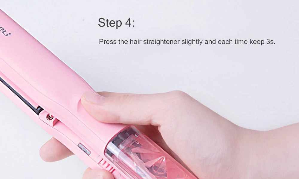 Xiaomi Yueli Hot Steam Hair Straightener Pink