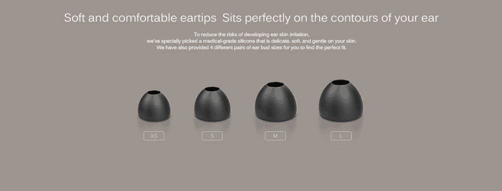 Xiaomi QTEJ03JY Ring Iron Earphone 2 Graphene Diaphragm Dynamic coil + Moving Iron Double Sound Unit - Black