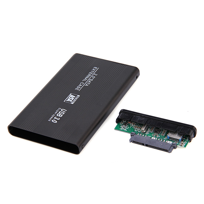 2.5" SATA To USB 3.0 HDD Case Hard Disk Drive Case HDD Enclosures - Black