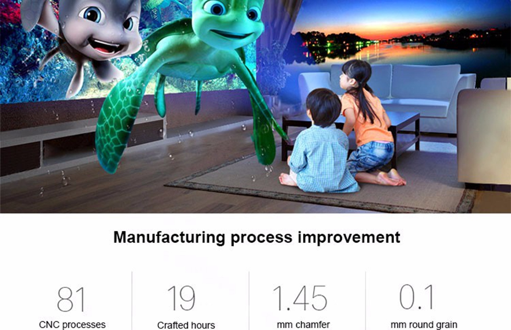 LED-86+ 5.8-inch Screen Projector LCD Screen + LED light - White