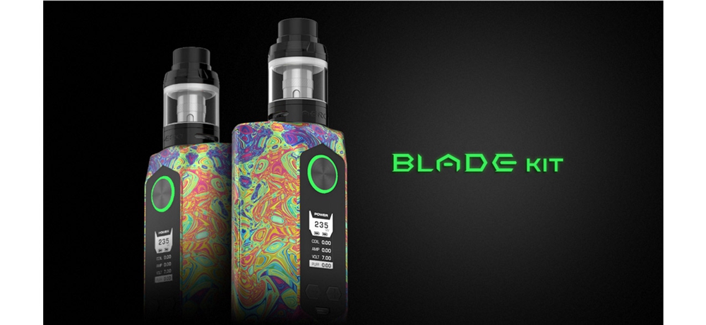 Electronic Cigarette Geekvape Blade 235W Mod Kit with Aero Tank Atomizer - Matte Black