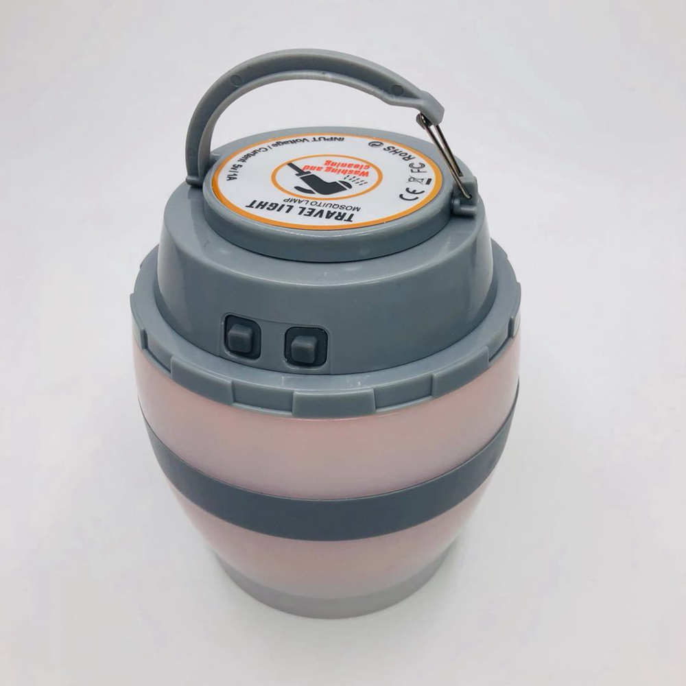 Outdoor Insect Killer Electric Shock LED Light Multifunction Camping Light Waterproof USB Charging - Orange