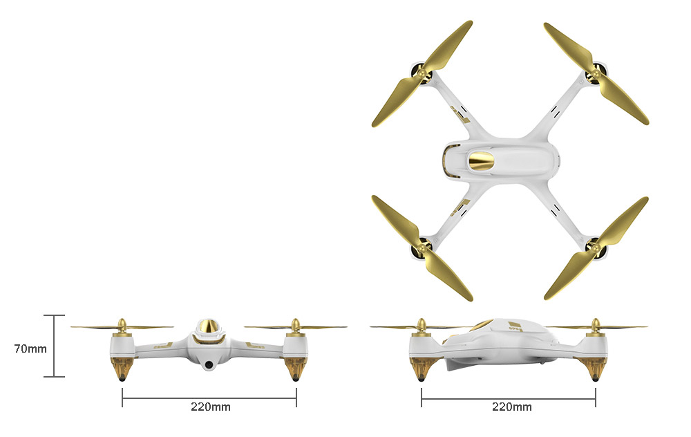 [HK Stock]Hubsan H501S High Edition 5.8G FPV Brushless With 1080P HD Camera GPS RC Quadcopter RTF - Black