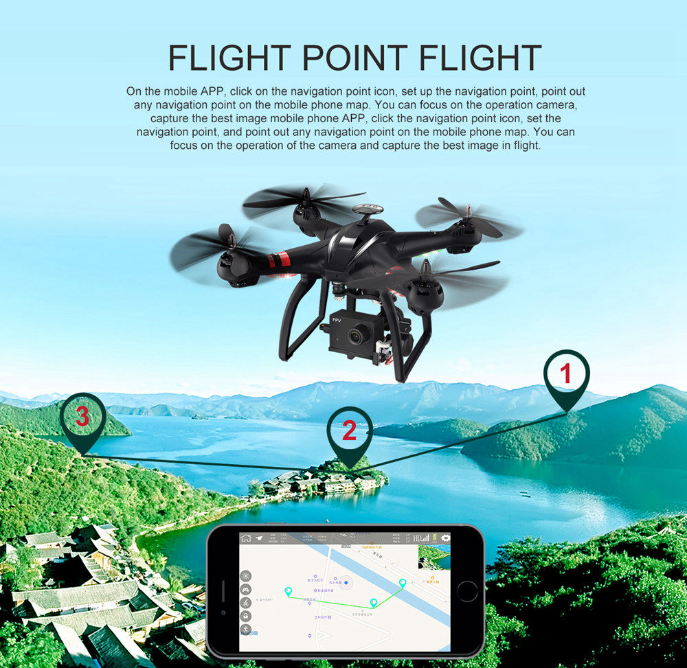 BAYANGTOYS X22 Dual GPS WIFI FPV Brushless Drone with 3-Axis Gimbal 1080P HD Camera RC Quadcopter RTF
