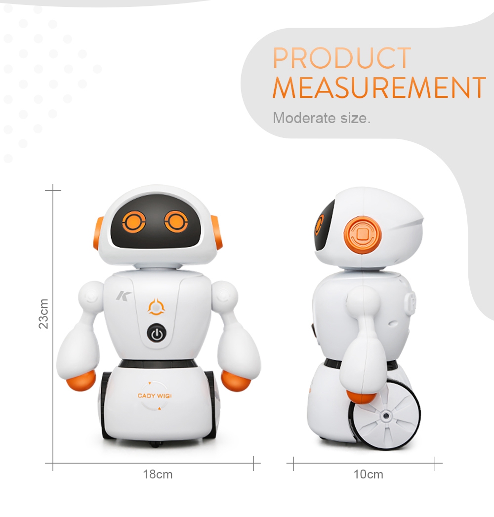 JJRC R6 CADY WIGI RC Robot Path Tracking Intelligent Programming with Light RTR - Orange