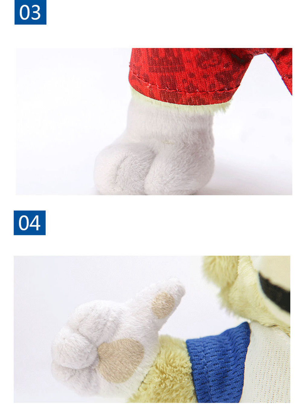 25cm Creative Cartoon Football Wolf Plush Doll Toy - MULTI