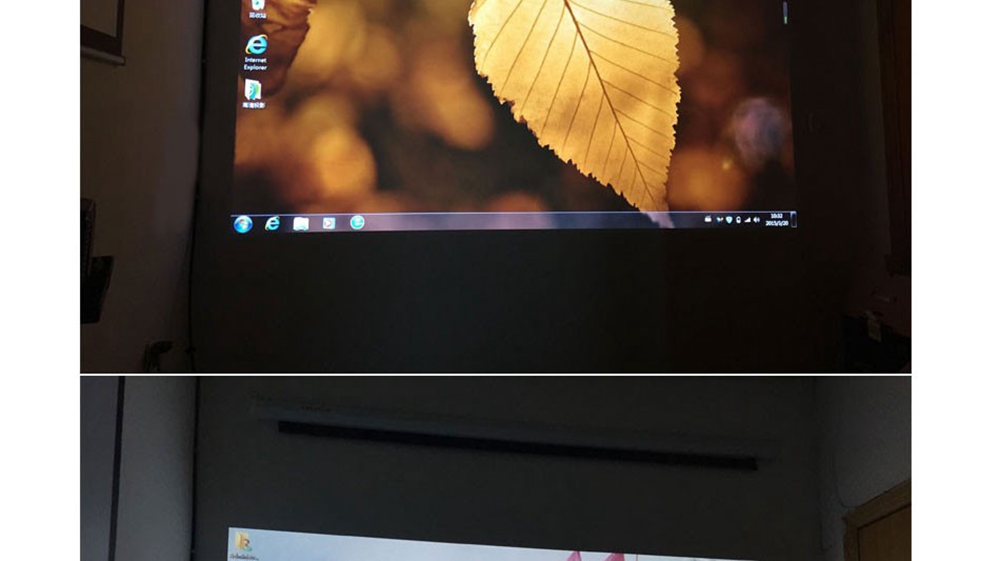 LED-96+WIFI 5.8-inch Screen Projector LCD Screen + LED light - White