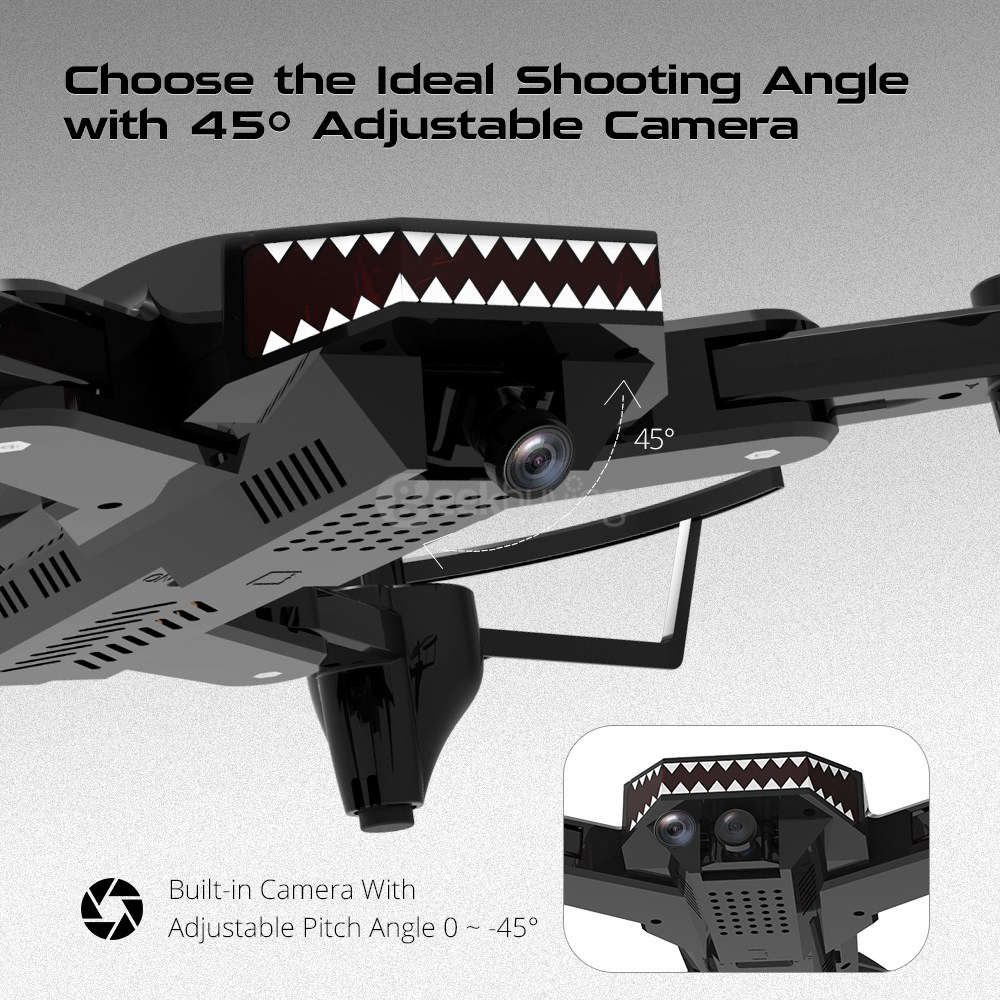 VISUO XS809S BATTLES SHARKS RC Quadcopter RTF + Extra 3.7V 1800mAh Li-po Battery