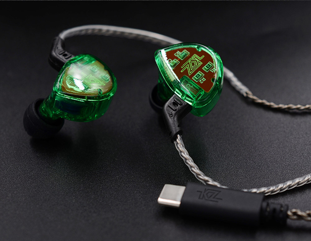 KZ ZST/ED12/ES3/ZSR/ZS10/ES4 Type-C HD Audio Decoding Silver Plated Upgrade Wire Cable Detachable for Headphones 0.7mm