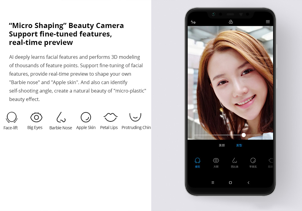 Xiaomi Mi8 6.21 Inch 4G LTE Smartphone Snapdragon 845 6GB 64GB Dual 12MP Rear Cameras MIUI 9 AMOLED Screen NFC Face ID Type-C Fast Charge - Black