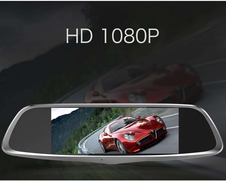 [HK Stock]CARSUITE T8 Smart Android Car Rearview Mirror Camera FHD 1080P GPS - Black