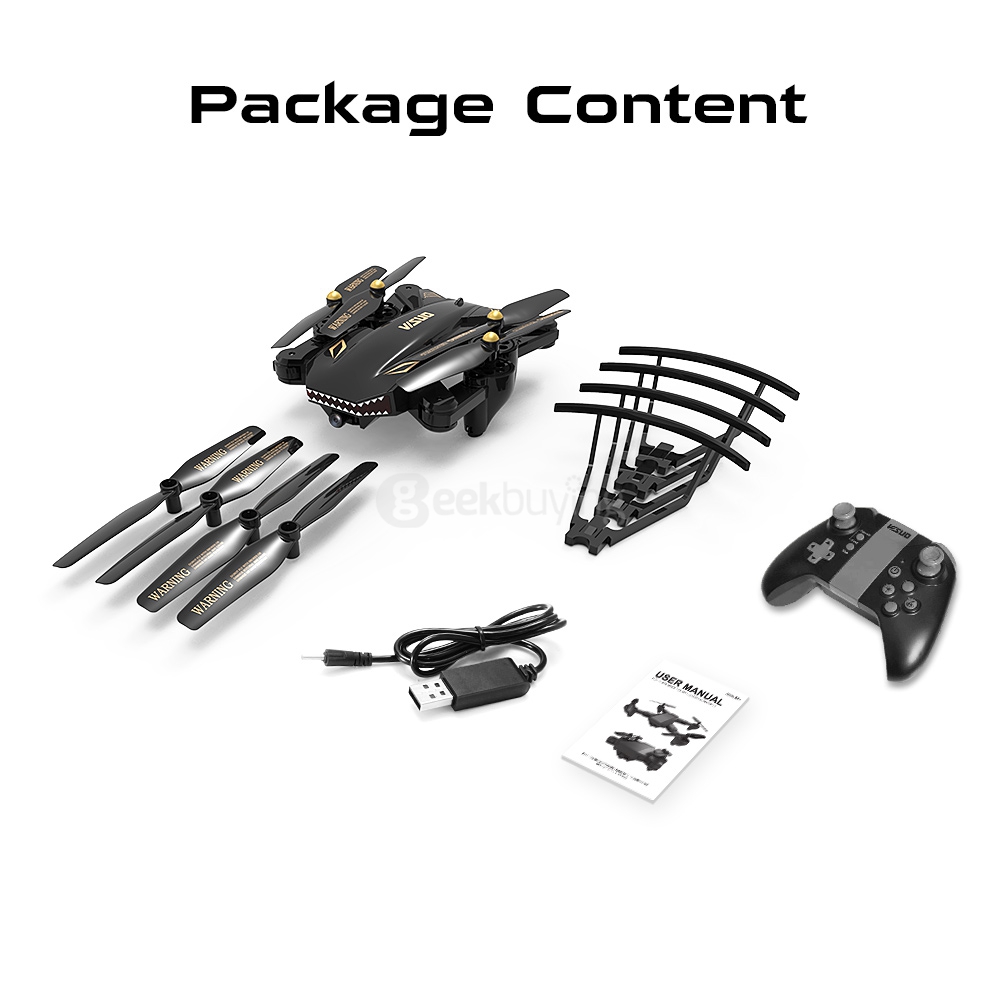 VISUO XS809S BATTLES SHARKS RC Quadcopter RTF + Extra 3.7V 1800mAh Li-po Battery