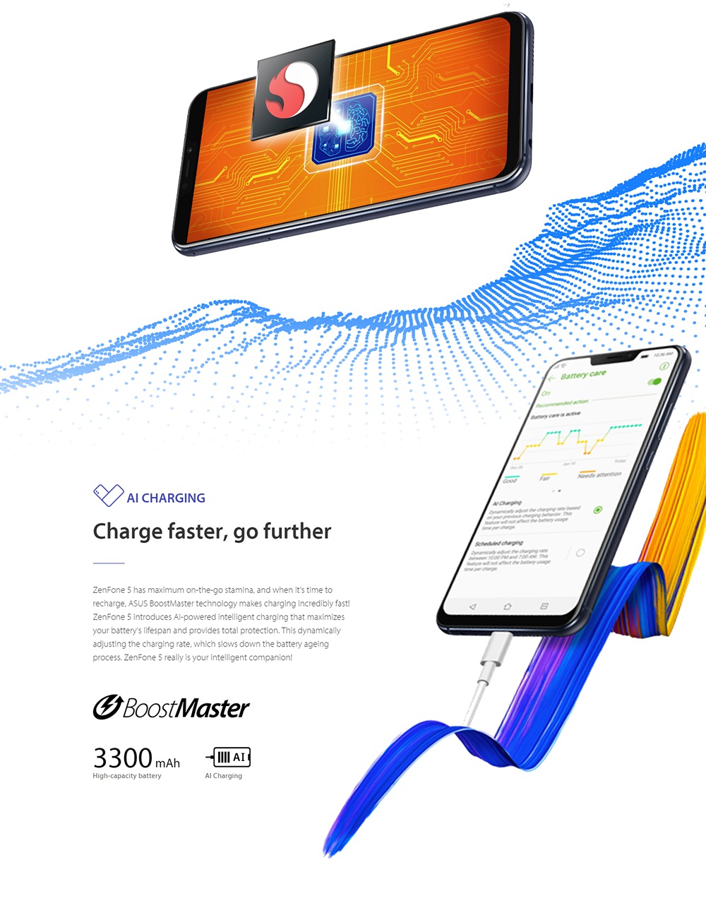 [HK Stock][Official Global Version]ASUS ZenFone 5 ZE620KL 6.2 Inch 4G LTE Smartphone Snapdragon 636 4GB 64GB 12.0MP+8.0MP Dual Rear Cameras Android Oreo Full Screen Type-C Touch ID NFC OTG - Silver