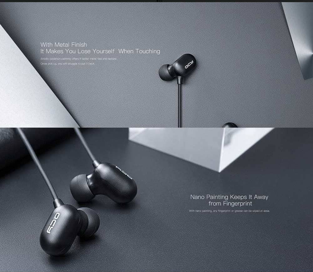 QCY S1 Mini Sweatproof Wireless Bluetooth Sport Earphones - Black