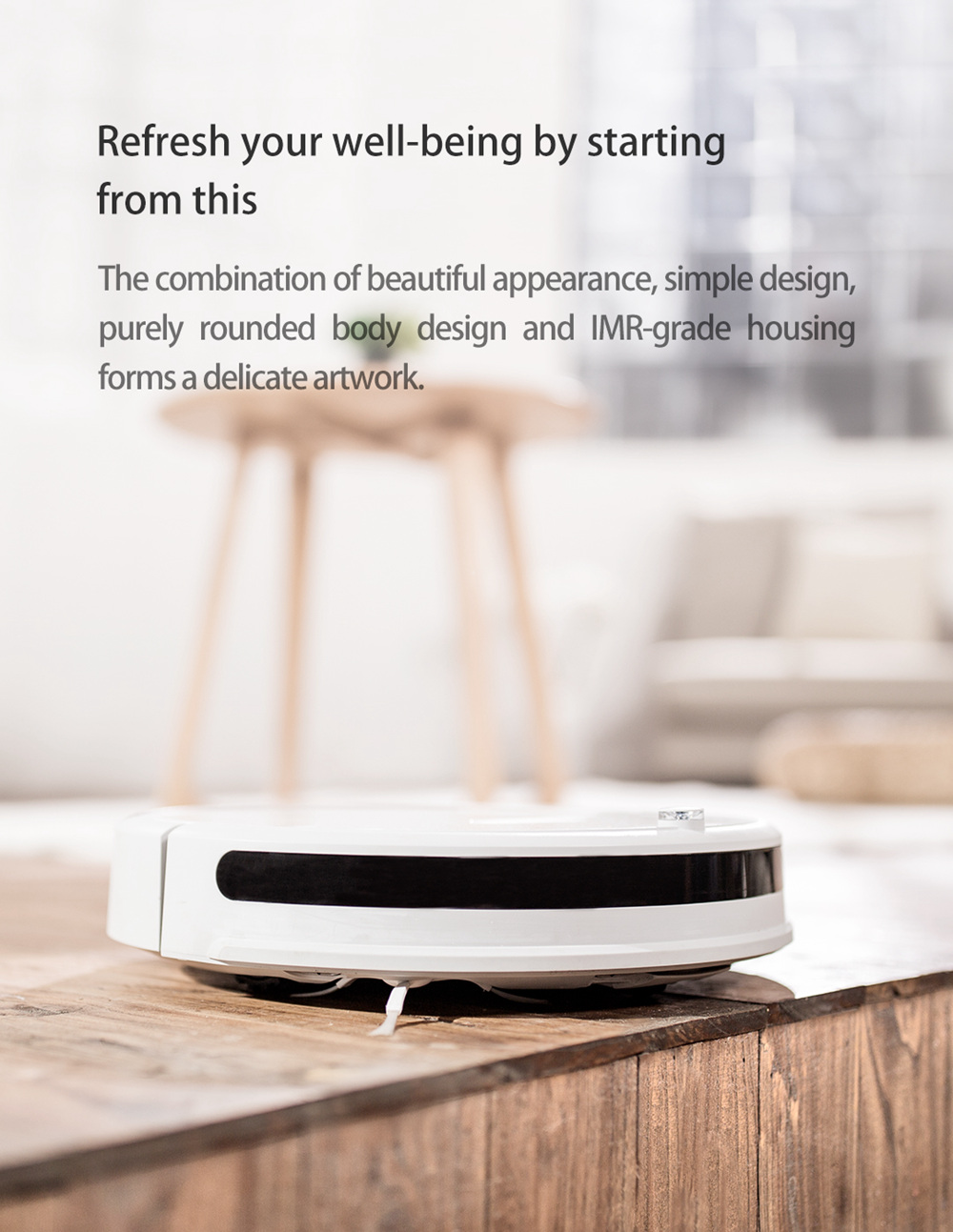[HK Stock][International Version]Xiaomi Roborock Xiaowa E20 Vacuum Cleaner 2600mA Battery 1800Pa Suction 640ml Large Dust Box Autonomous Planning Edition Works With Amazon Alexa - White