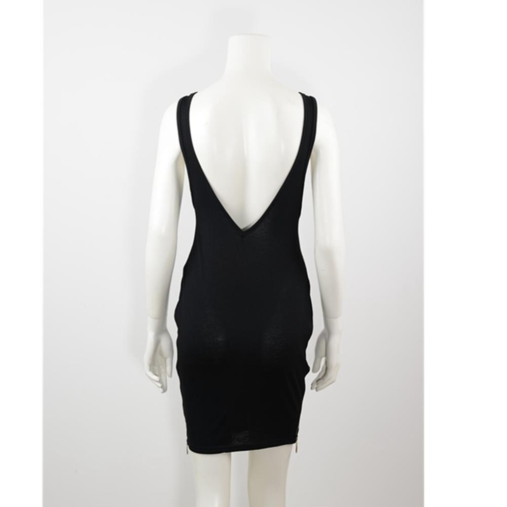Women Sexy Fashion Backless Party Club Casual Evening Dress Size M-Black