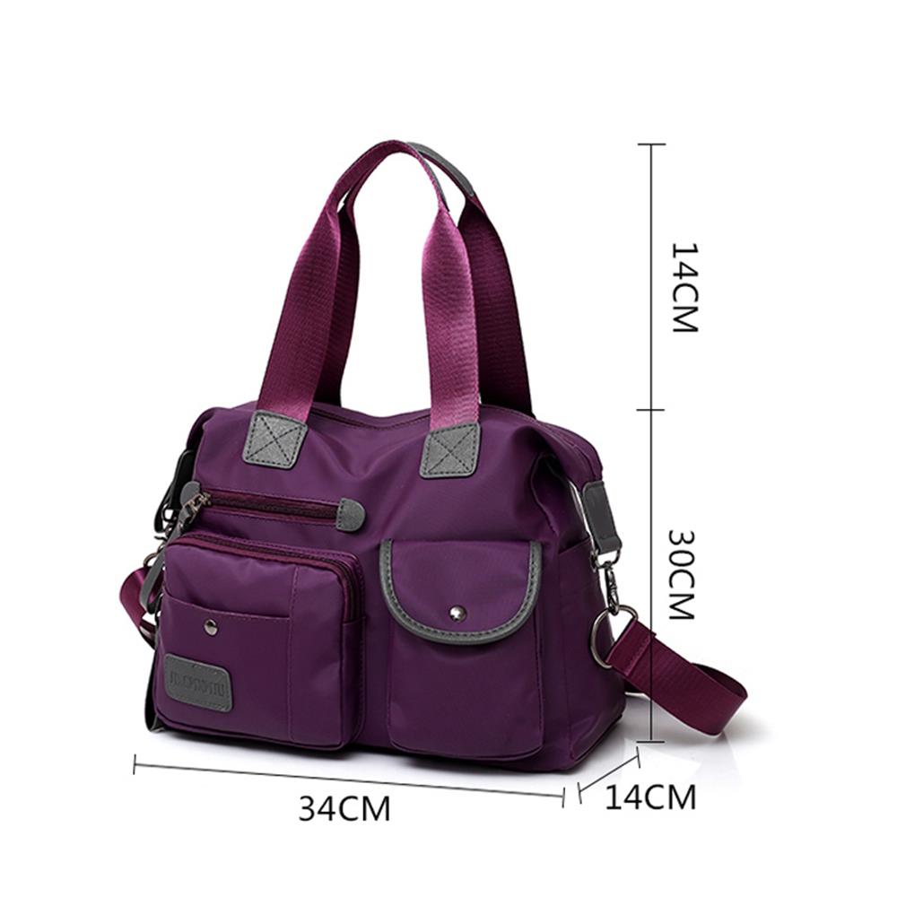 5pcs/Set Women Bags Large Capacity  PU Leather Shoulder Handbag  Backpack Bag Female Totes Purse-Purple