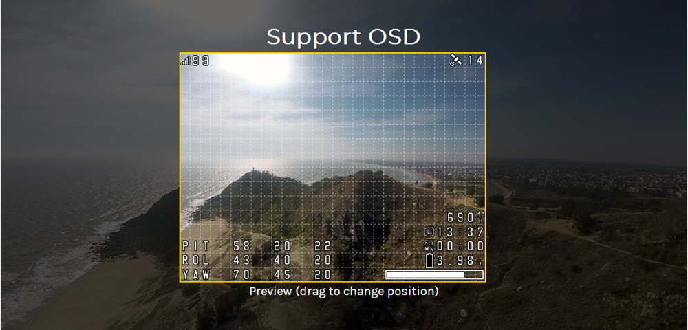 SpeedyBee F4 AIO Flight Controller OSD 5V PDB Built-in LC Filter Integrated BLE Module for FPV Racing Drone