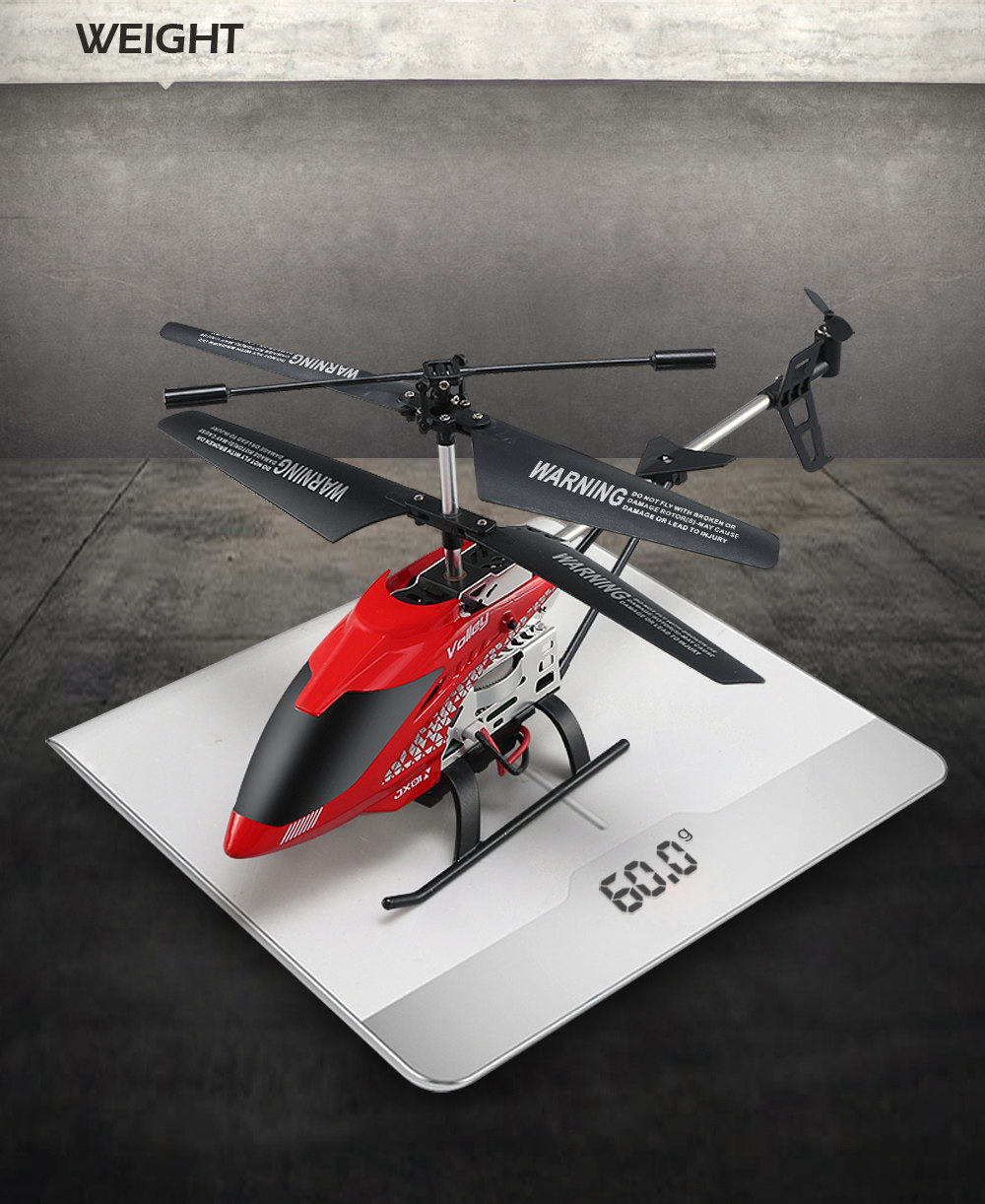 JJRC JX01 DAWN RC Helicopter 2.4G 6-Axis Gyro with Altitude Hold Mode - Red