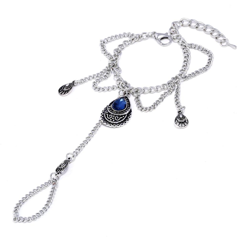 Water Drop Shape bracelet for Women Silver