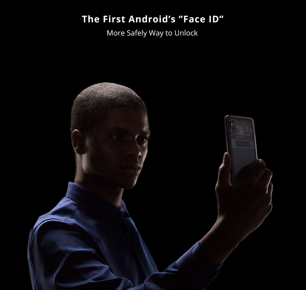 Xiaomi Mi8 Explorer Edition 6.21 Inch 4G LTE Smartphone Snapdragon 845 8GB 128GB Dual 12MP Rear Cameras MIUI 9 AMOLED Screen NFC Face ID Type-C Fast Charge - Transparent