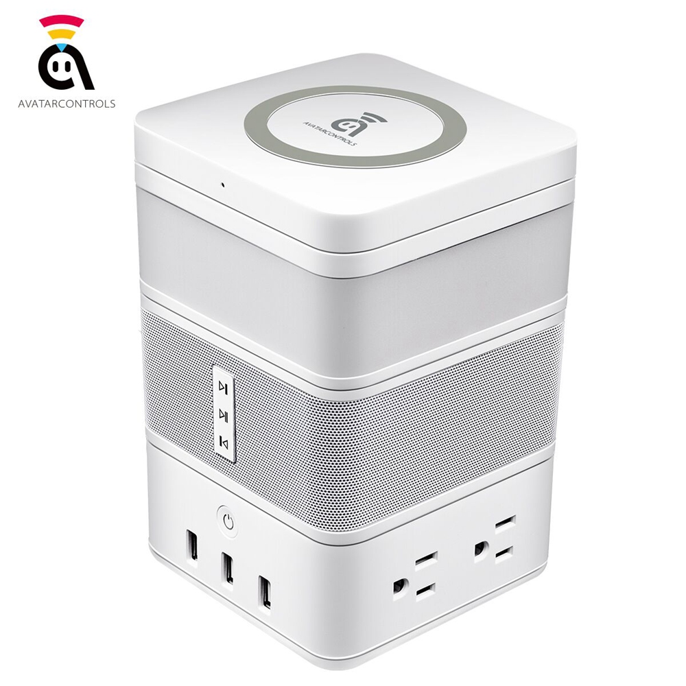 Geekbes Free Cube Power Strip Work with Free Cube Ambient light / wireless charger of - White