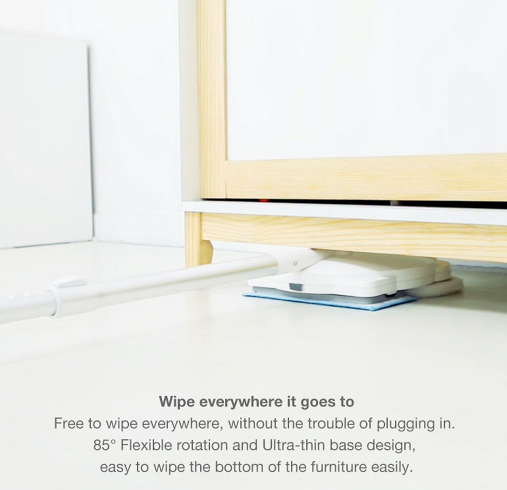 ENLif Cordless Smart Floor Cleaning Robot Wet and Dry Sweeping Robot- White