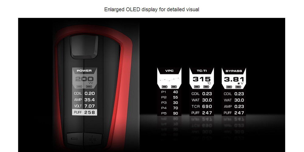 Geekvape Electronic Smoke Cigarette Gbox Squonk 200W Mod Kit with Radar RDA Atomizer - Pearl Chrome